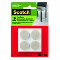 3M 16Ct 1" Bge Felt Pads SP801-NA